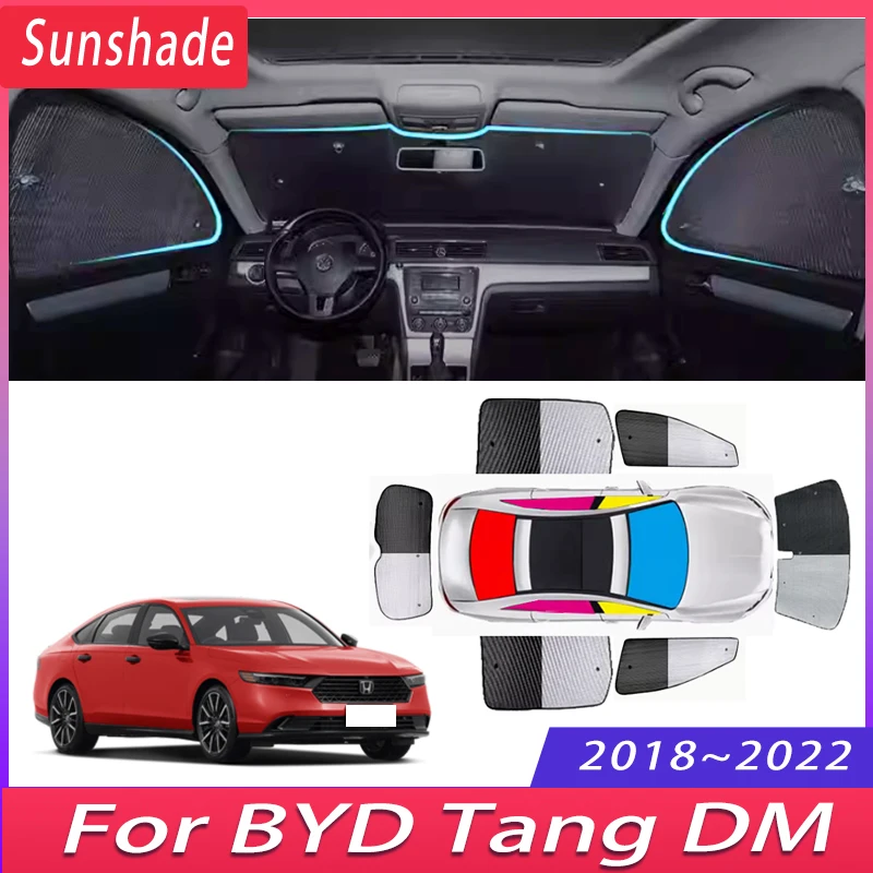 

Car Sun Shade For BYD Tang DM 2018 2019 2020 2021 2022 Windshield Sunshade Heat Insulation Auto Sun Protection Visor Accessories