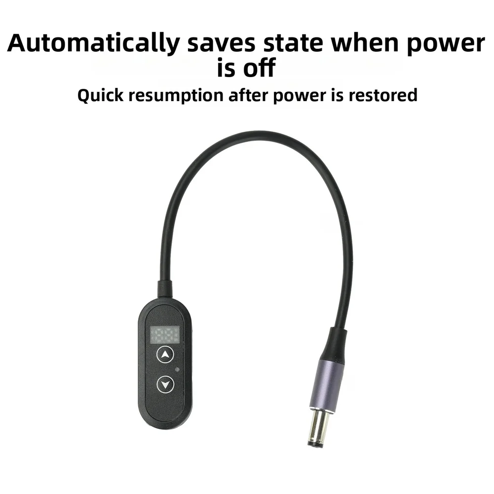 Adjustable Voltage Trigger Cable 5V-28V With Memory Display For Type C To DC 5.5mm Delivery For Router LED Light