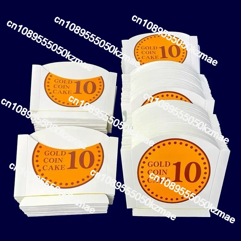 PARA 1000 cajas de embalaje de gofres de monedas de oro de papel, contenedores de alimentos, cestas de barco de aperitivos de gofres, manteles individuales de gofres de monedas de oro, desechables