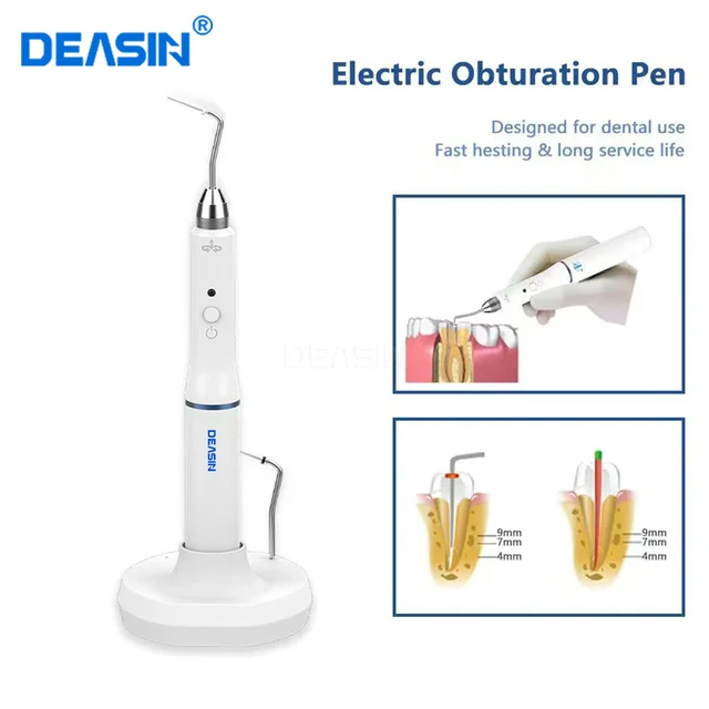 Dental Cordless Gutta Percha Obturation Pen System napełniania kanałami korzeniowymi + 2 końcówki 3 sekundy Szybkie ogrzewanie Dental Gutta-percha Cutter