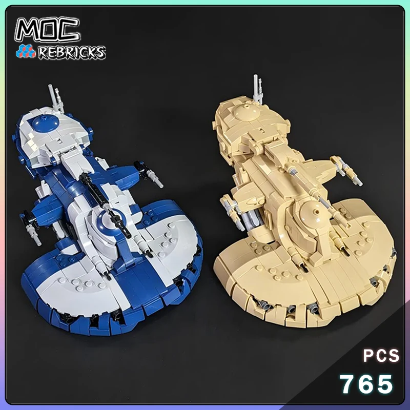MOC Space Series AAT боевой танк основная пехотная защита транспортные средства модель строительный блок сборка DIY кирпичная головоломка игрушка рождественские подарки