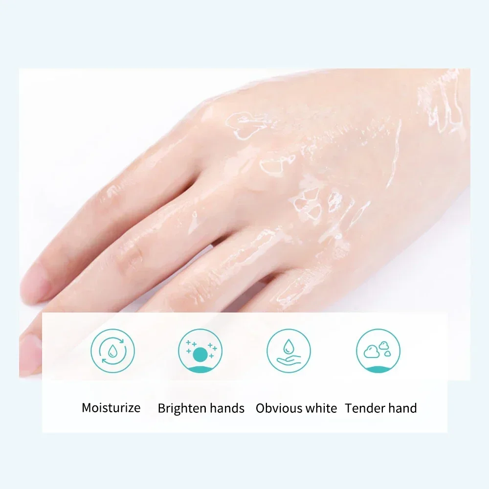 Ziegenmilch Hand maske Hautpflege pflegende feuchtigkeit spendende Aufhellung Peeling entfernen abgestorbene Haut Hände Hautpflege produkte 5pc