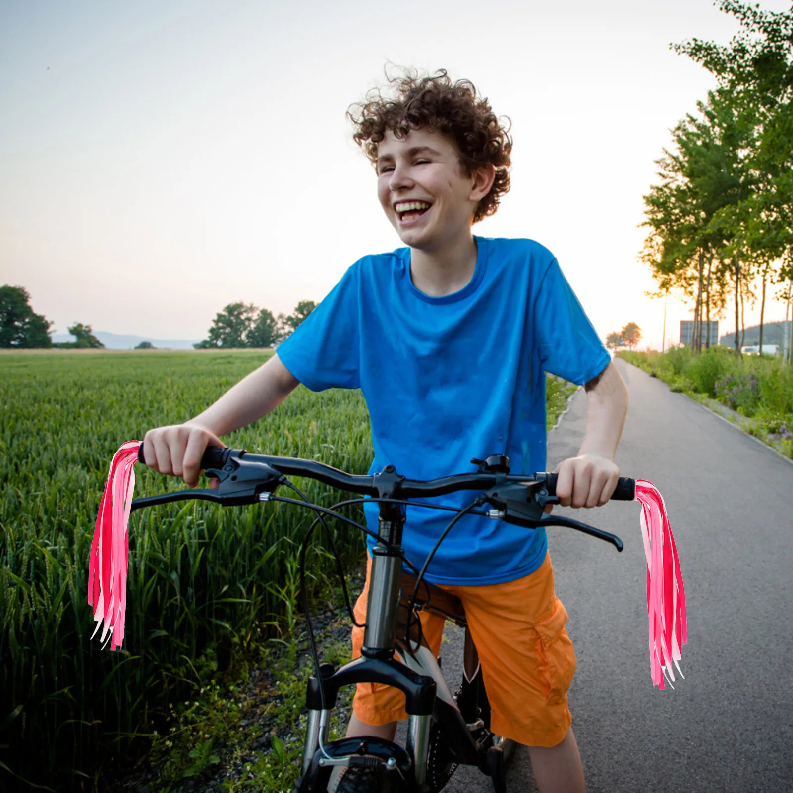 

Children Bike Streamers Colorful Ribbon Decoration Scooter Handlebar Tassels Durable Plastic Visibility