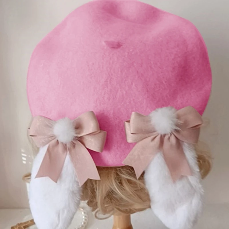 Girls Woman Plush Painter Hat Casual Adult for Shopping Dropshipping