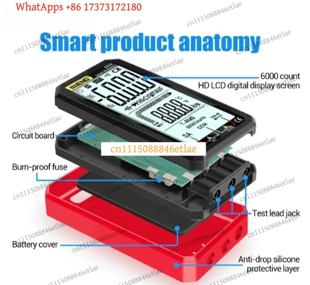k3 Ultra-Thin Full-Screen Digital Multimeter – High-Precision Auto-Ranging Smart Meter with Large Display