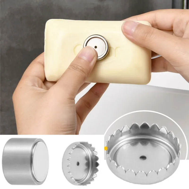 

Магнитные держатели для мыла, душевая настенная стойка для чашек, раковина, полка из нержавеющей стали без гвоздей и губки для кухни, ванной комнаты, аксессуары