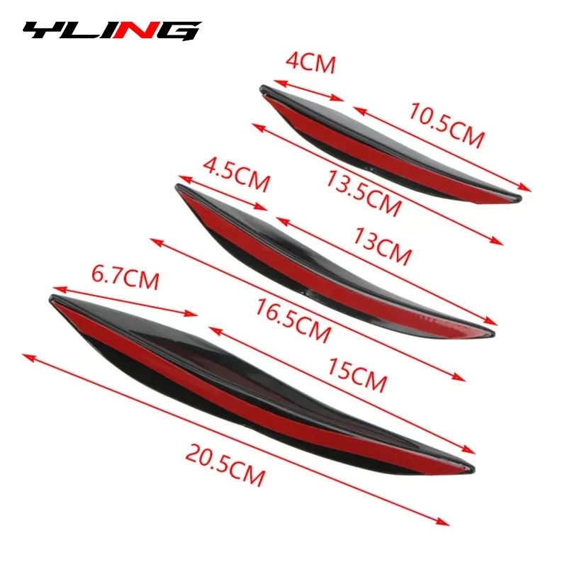 6 Universal Car Styling Accessories Front Bumper Spoiler For Audi Q3 Q5 SQ5 Q7 A1 A3 S3 A4 S4 RS4 RS5 A5 A6 S6 C6 C7 S5 A7 S7 A8 - view 3