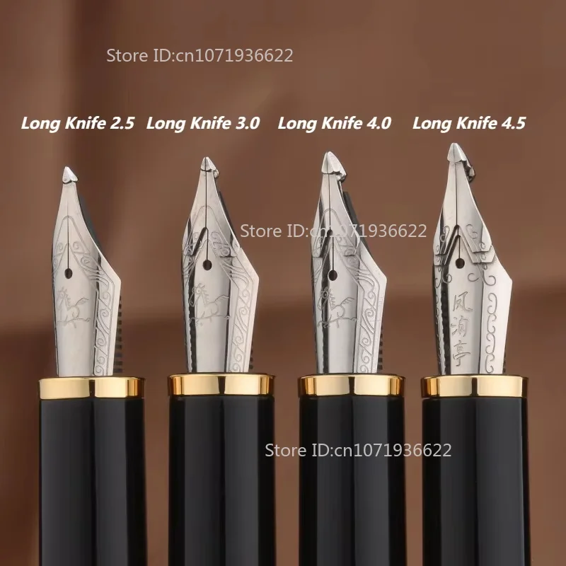 Three-layer Long Knife-ground Fountain Pen 4.0m Extra-thick Three-layer Armor Nib Hand-polished By BALA OYE Calligraphy Pens