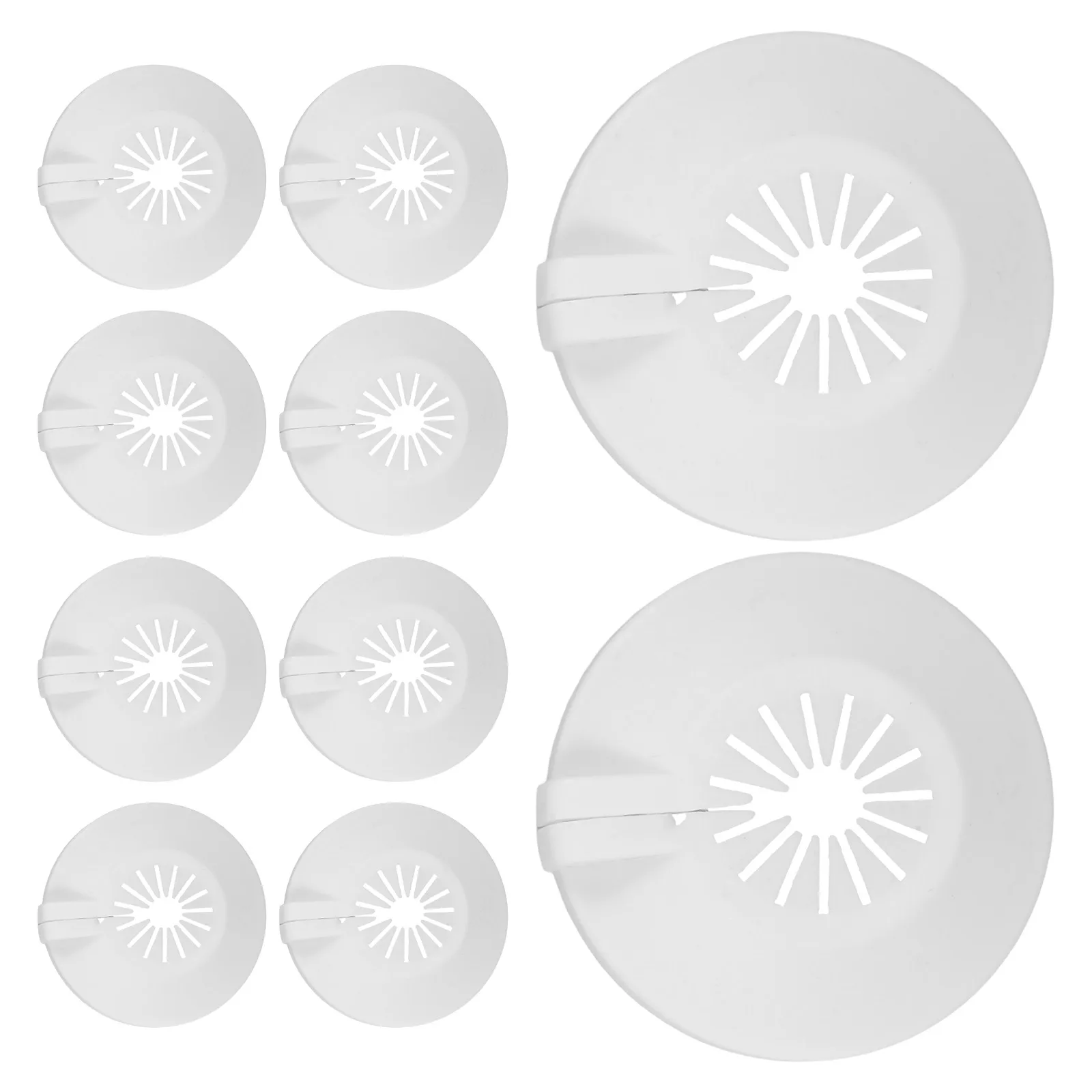 

Decoration Fire Sprinkler Nozzle Decorative Cover Plates White Plastic Plumbing