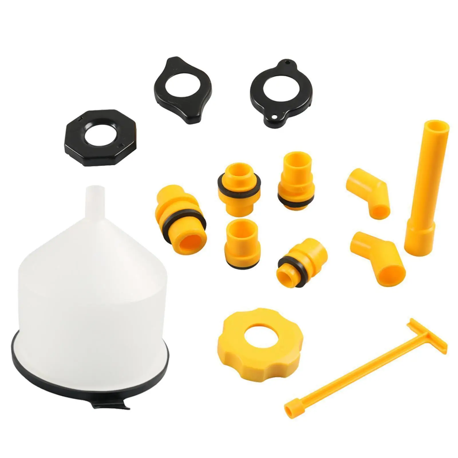 15 Pz/set Versare Olio Strumento Accessori Auto A Prova di Fuoriuscita Kit di Riempimento Del Liquido di Raffreddamento Misura Veicoli Universali Imbuto di Riempimento In Plastica Beccuccio