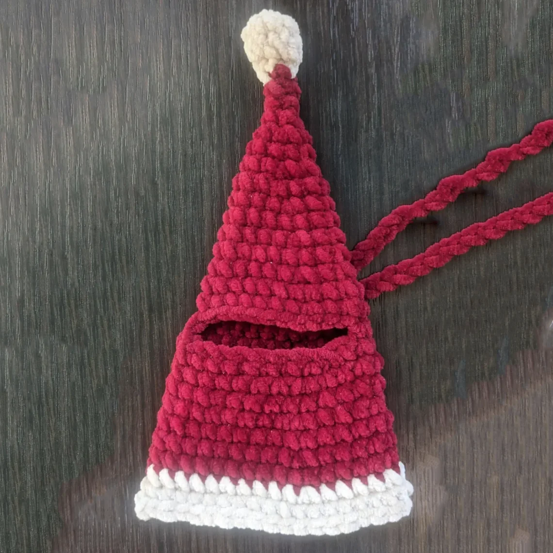 Car Interior Hanging Accessories Cute Car Accessories Santa hat pendant Handmade crocheted Home wall hanging Funny pendat