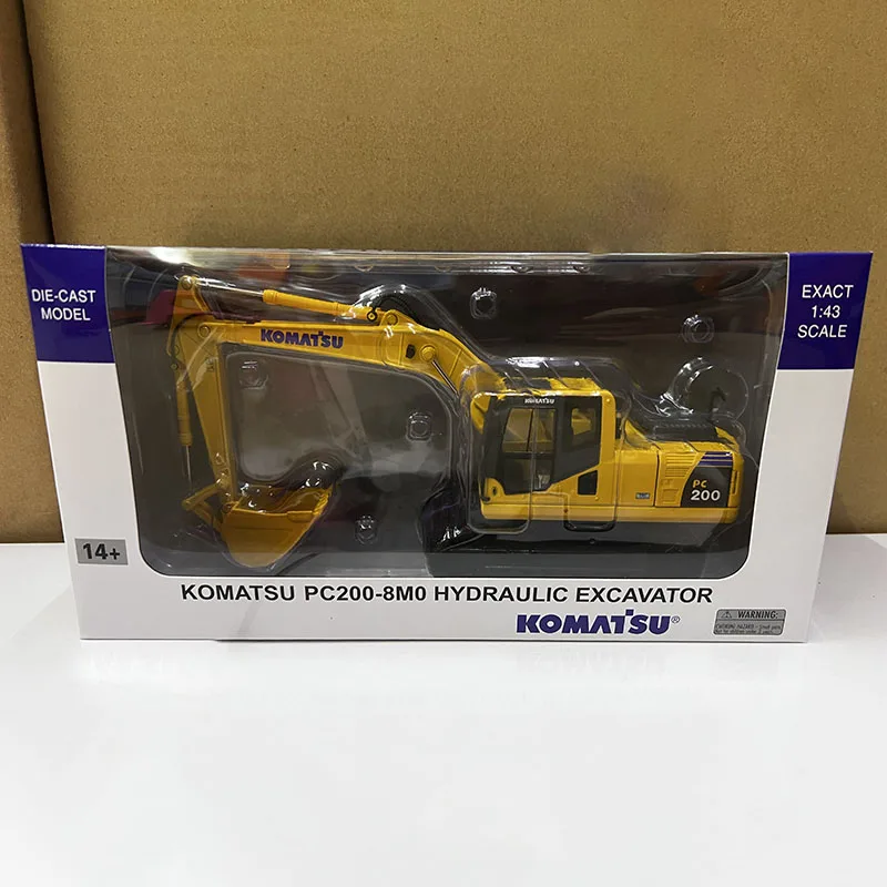 KOMATSU Diecast Alloy 1:43 Scale Excavator Construction Vehicle Model Adult Classic Toy Souvenir Gift Static Displa