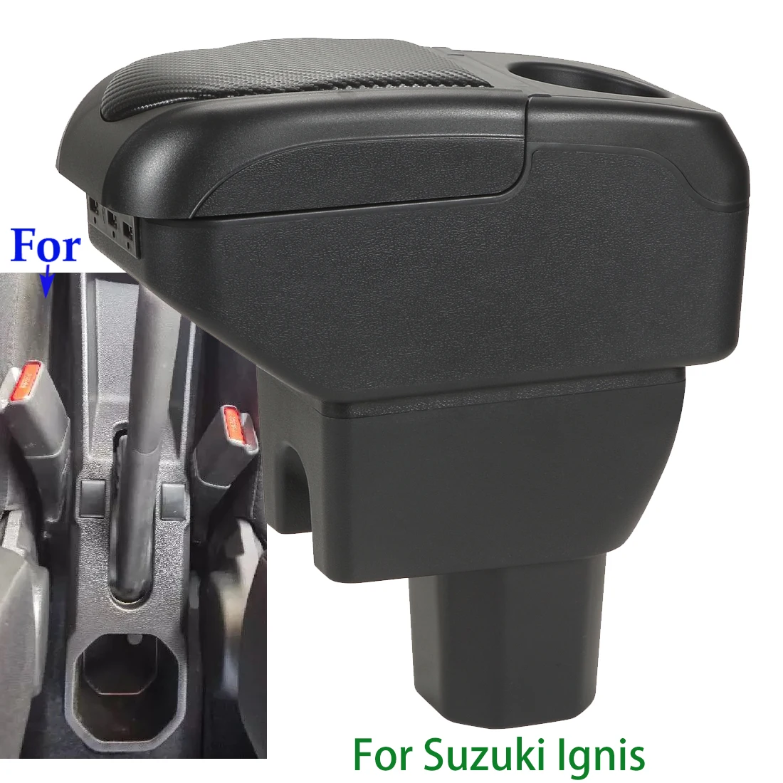 For SUZUKI IGNIS Armrest Box For Suzuki Ignis Car Armrest Auto Storage Box Arm Bracing heighten Interior Details Retrofit Part