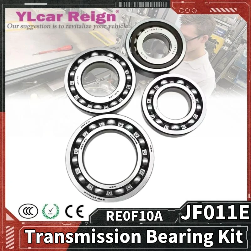 JF011E RE0F10A F1CJ CVT Auto Transmission Pulley 4Pcs/kit  Bearing Kit 4 Cylinder For Nissan Renault Mitsubishi B60-57NXUR