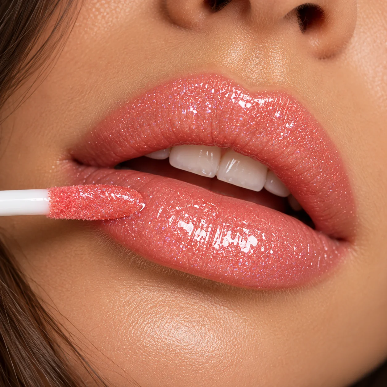 Halloween and Christmas makeup looks, glossy and shiny lip gloss, mirror lip gloss, suitable forparties, and cosplay