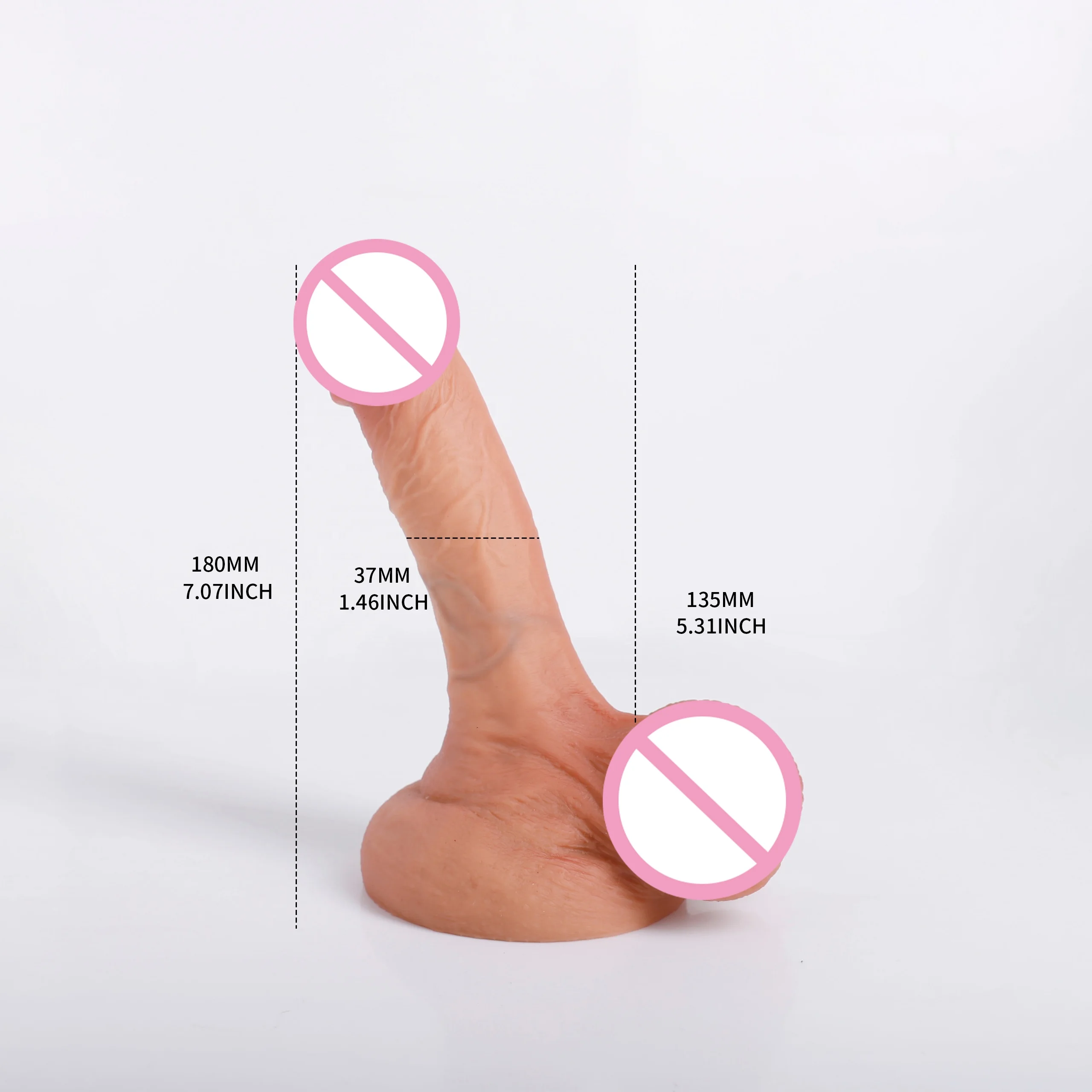 Big Dildo XXXL 3 Realistic Dildo Suction Cup for Women Penis Silicone Soft Cock Female Masturbation Sex Toy for Women