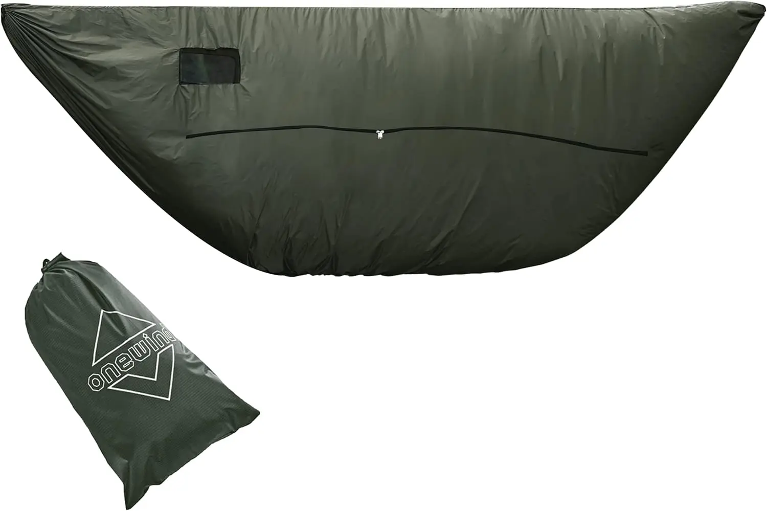 

Ветрозащитный чехол на молнии для гамаков с сеткой, легкий ветроустойчивый защитный чехол для холодной погоды, цвет оливковый (OD Green)