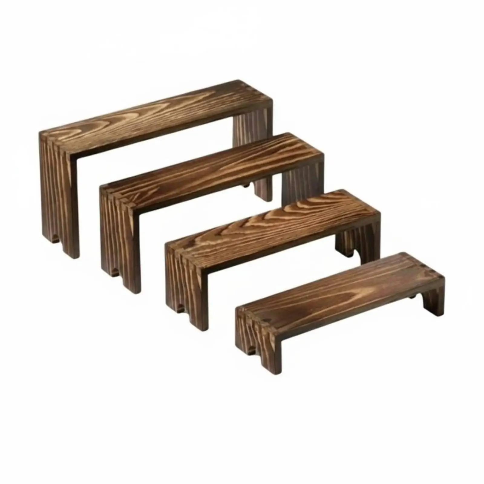Wooden Riser Display Stand for Bakery Dessert Shelf Home Counter Decor Organizer