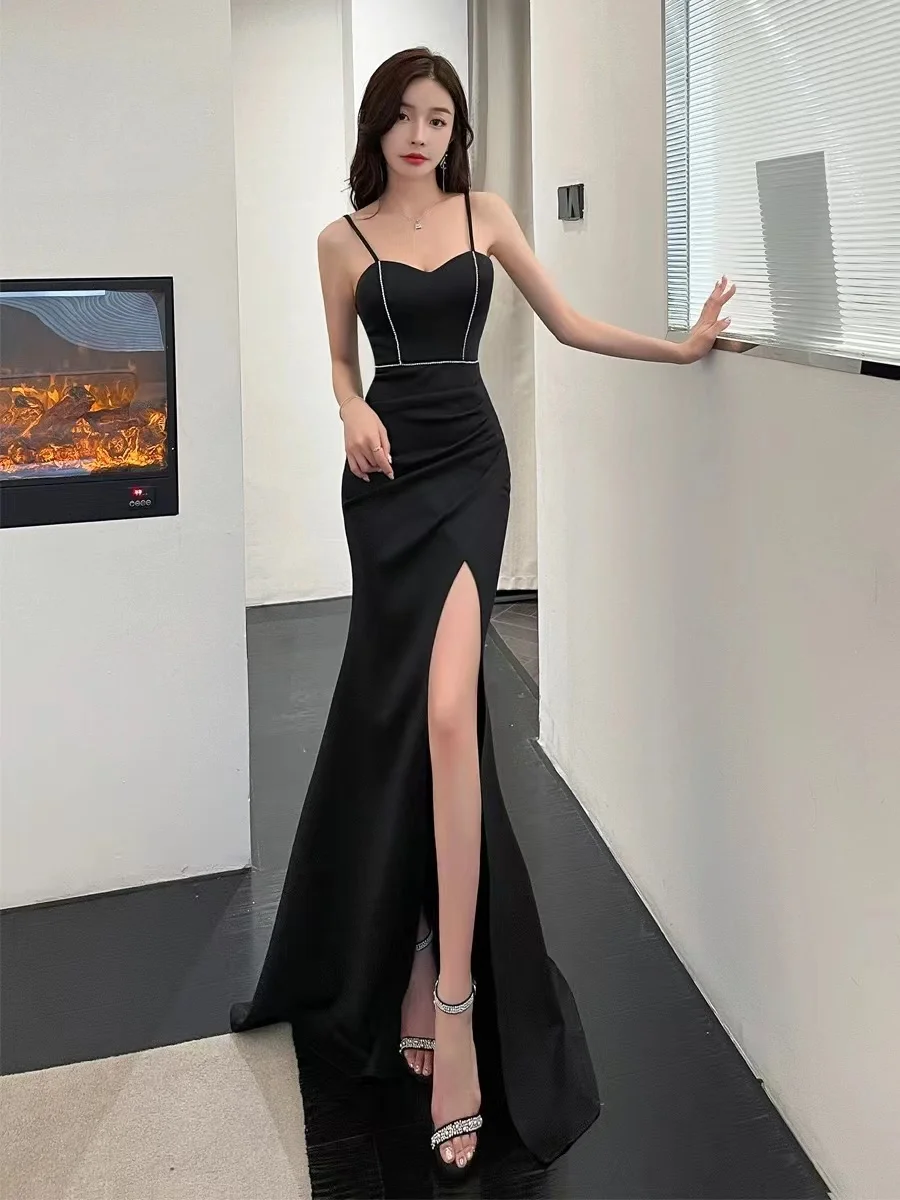 

Hot-selling No. 24 evening dress high-end 2024 new fishtail skirt banquet long style temperament high-end texture annual meeting