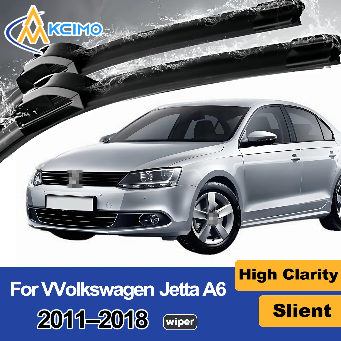 

2PCS New Wiper Blades for Volkswagen Jetta A6 1B 2011-2018 Volkswagen Sagitar (China) Volkswagen Vento (Argentina, Chile, Paragu