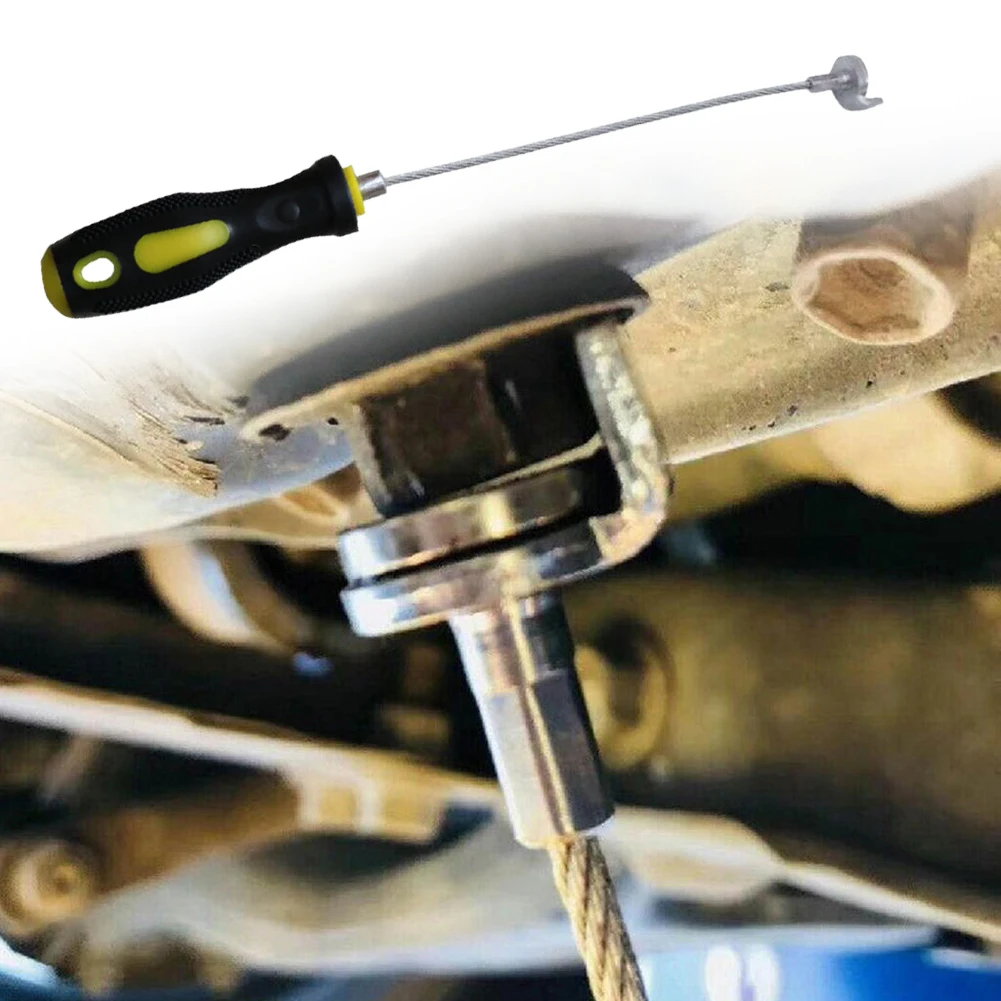 Car Oil Drain Plug Remover Anti Scald Oil Drain Plug Removal Tool Wrench Screw Disassembly Magnetic Oil Drain Auto Repair Tools