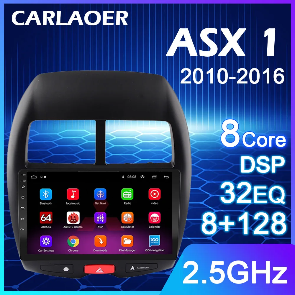 2 64 G:Hodozzy Carplay Android Car for Mitsubishi ASX 1/Citroen C4
