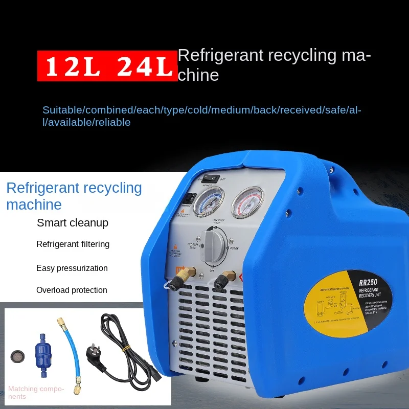 Refrigerant Recycling Machine Portable Freon Fluorine Pumping Machine Car Air Conditioner Snow Seed Filling Refrigerant