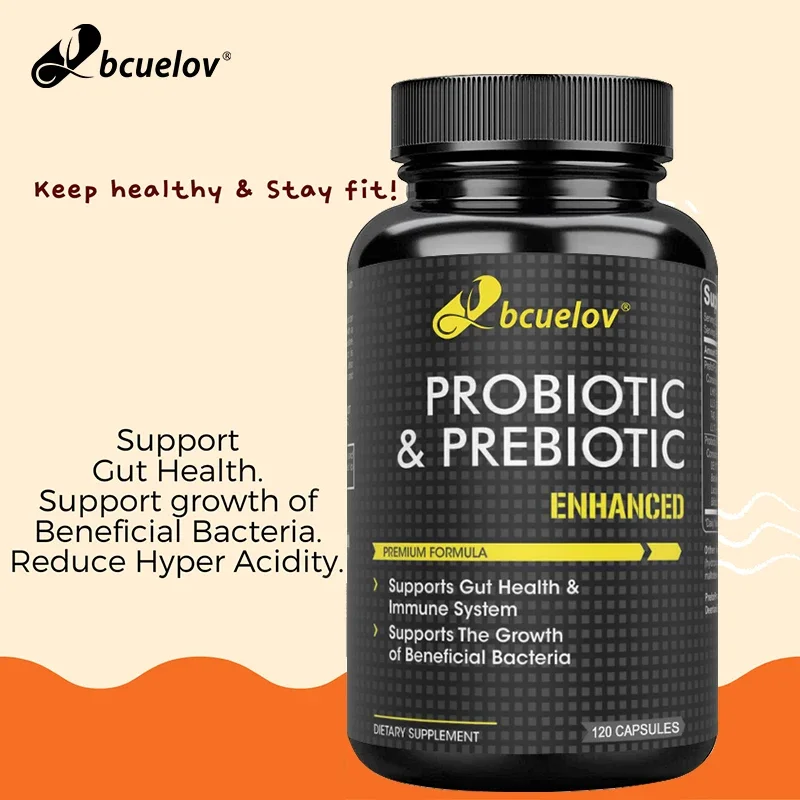 Bio Probiotic Capsules with 440 Million CFU Digestive Enzymes Help Accelerate Gastric Digestion and Immune System Metabolism