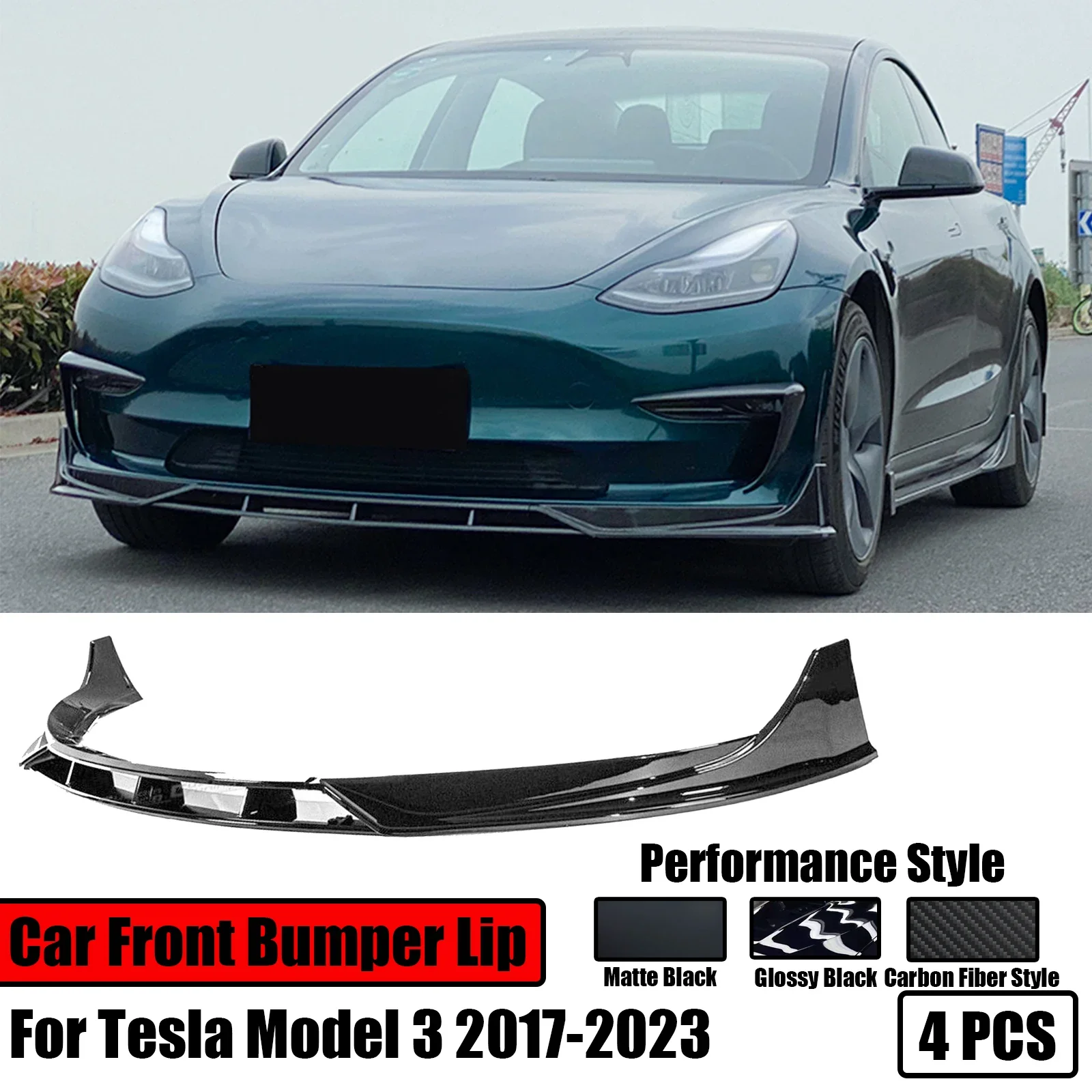 

4 шт., передний бампер для автомобиля Tesla Model 3 2017- 2023