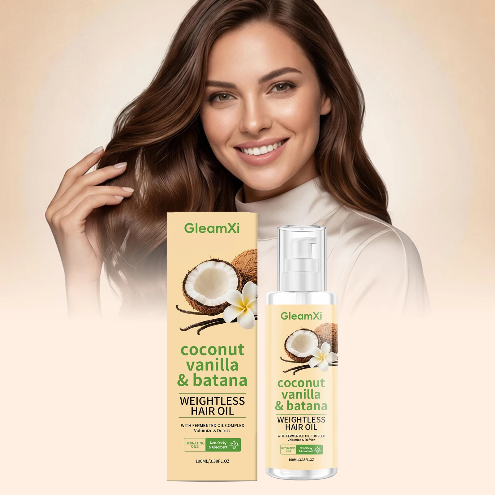 

Hair Essential Oil Coconut Batana Vanilla Lightweight Growth Serum Strengthen Voluming Moisturizing Dry Split Frizzy Conditioner