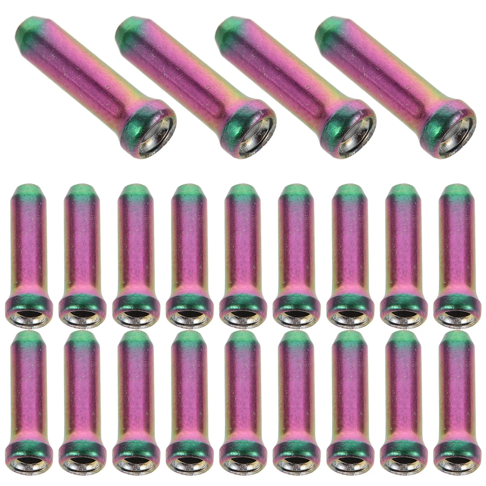 

20pcs Brake Cable End Aluminum Alloy Durable Wire Protectors Replacement Accessories For Mountain Road Bikes Brake Wire Caps
