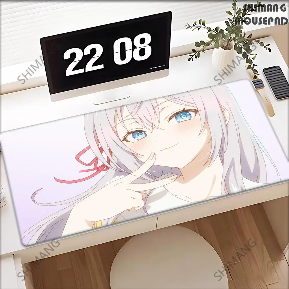 New Sexy Anime Girl Mousepad Large 900x400mm Alya Sometimes Hides Her Feelings in Russian Mouse Pad Rubber Gamer PC Keyboard Mat