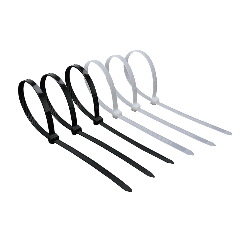 1.9x100 2.7x250 3.6x300 Width Black White Self-Lock Nylon Plastic Strap Wrap Ziptie Fasten Zip Ties Cable Tie 100pcs