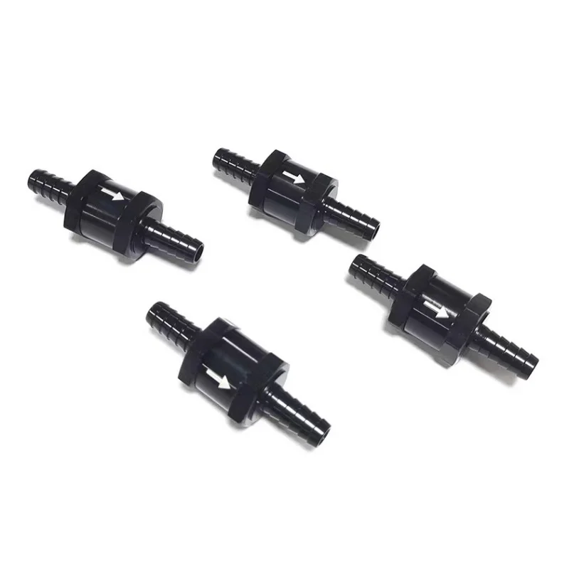 4 個の燃料チェックバルブ、水燃料ディーゼルガソリン用一方向インライン逆止弁 (黒 4mm 6mm 8mm 10mm 12mm 14mm OD）