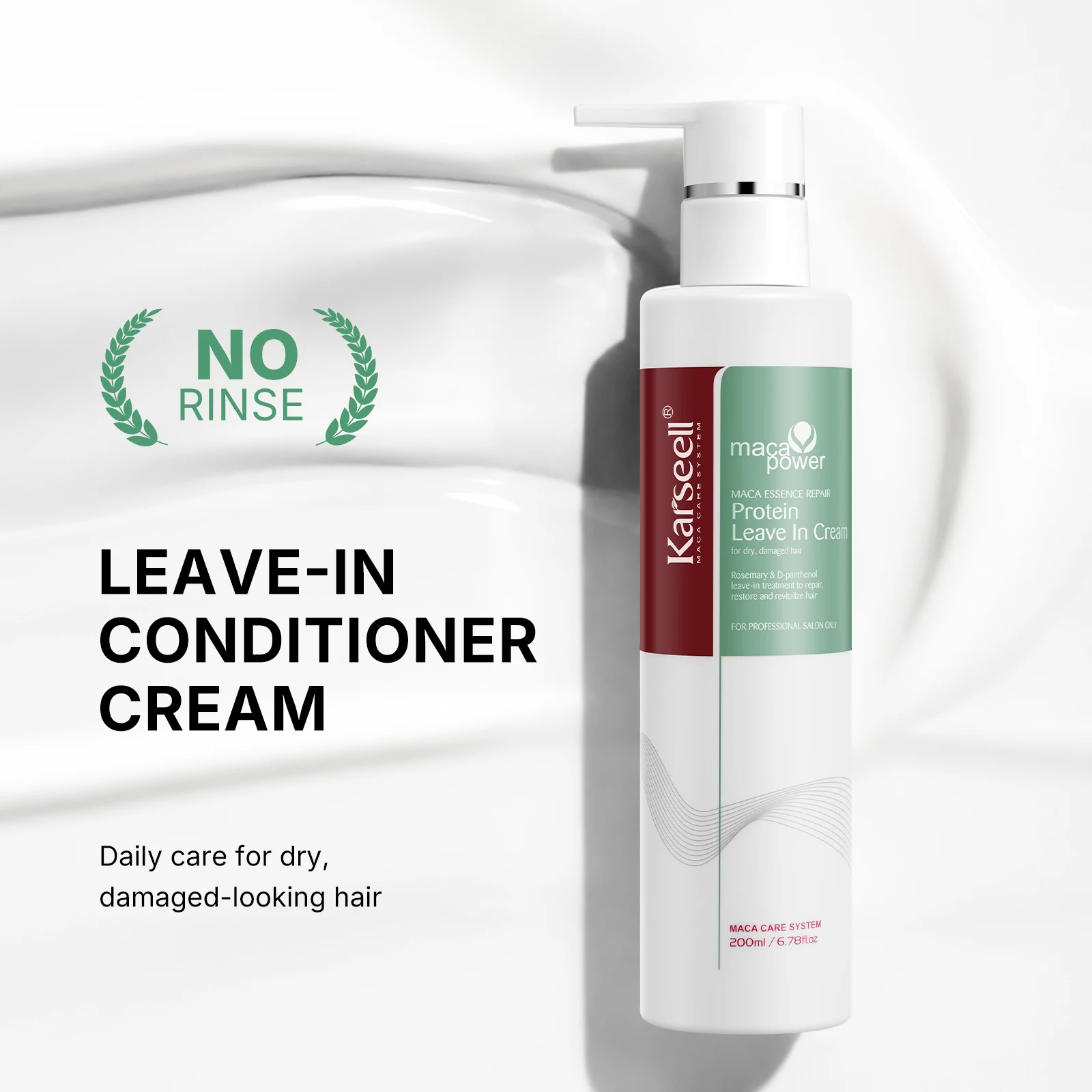 

Karseell 200ml Protein Leave In Cream Repair Conditioner Hair Treatment Natural Essences Hair Care Product For All Hair Types