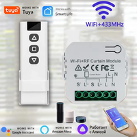 Tuya WiFi Smart Curtain Switch Roller Blinds Shutter Module 433MHz RF Remote Control Smart Home Works With Alexa Google Home