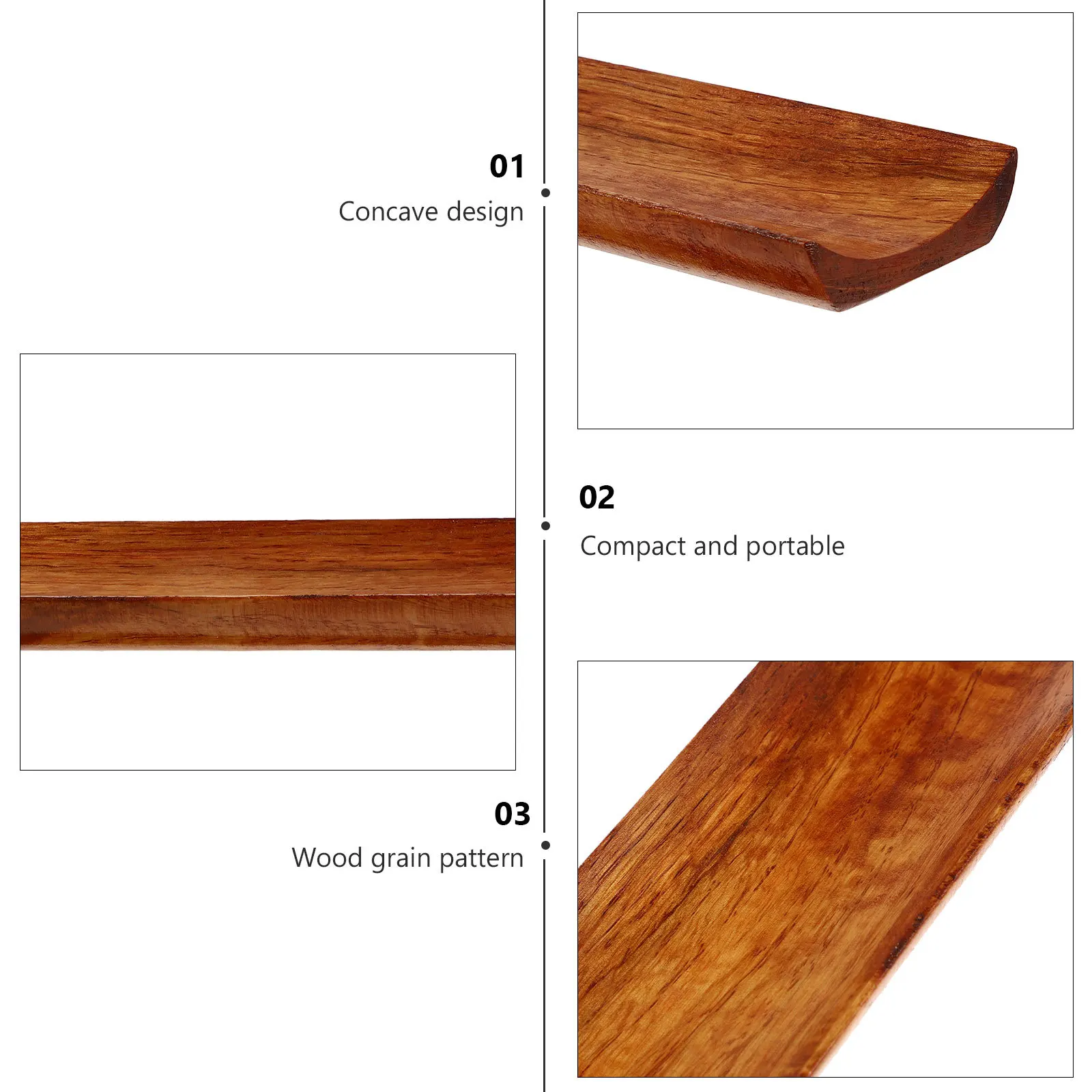 

Wood Sushi Plate Long Japanese Style Sashimi Tray Food Serving Tray Lightweight Dish for Restaurant Kitchen Sushi Plate