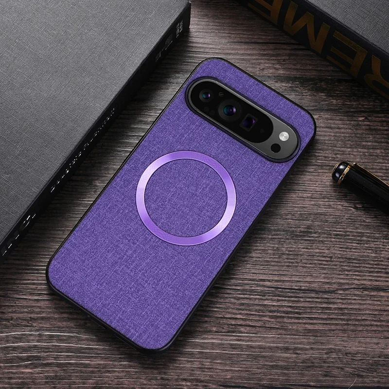 Stoffhülle für MagSafe Case für Google Pixel 9 10 11Pro XL 8 7 6 9 10Pro 10A 9A 8A 7A 6A Magnetische Ladehülle PC Stoßfeste Abdeckung