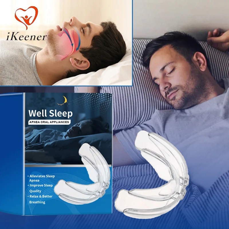 

Anti Snoring Bruxism Mouth Guard Tray Braces Sleeping Aid Mouthguard Sleep Snoring Night Better Breathing Teeth Care