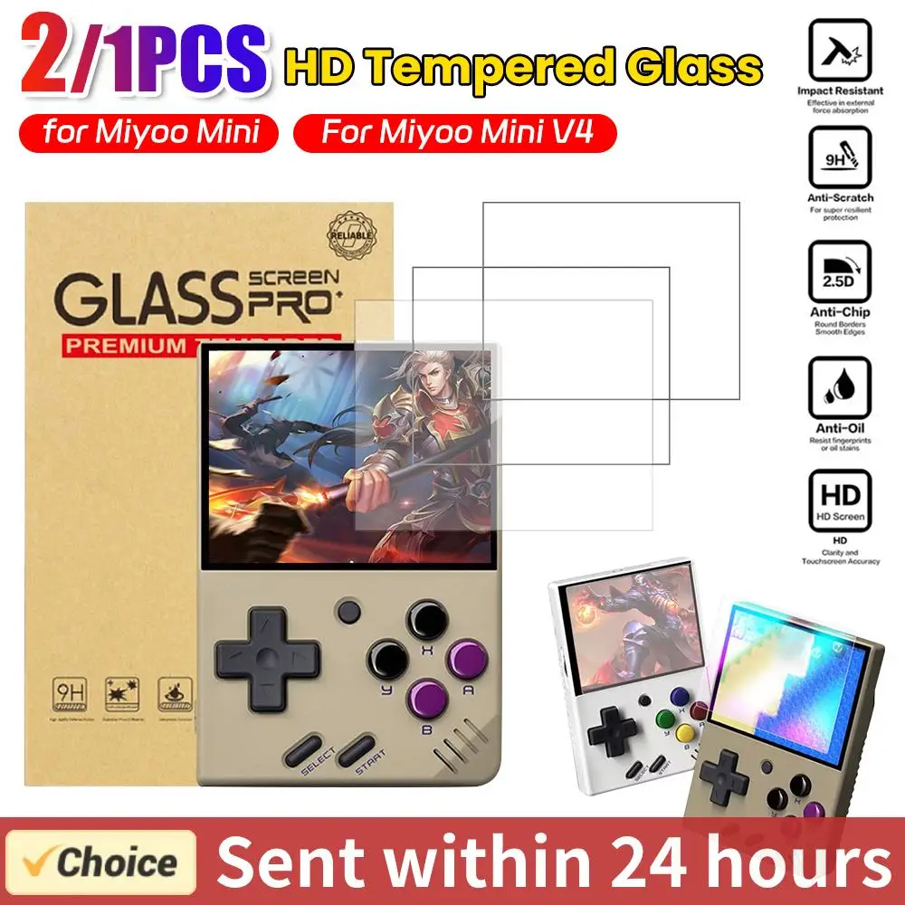 HD Hard Tempered Glass Protective Film Screen Protector Cover for Miyoo Mini / Miyoo Mini V4 Game Console Protection Accessories
