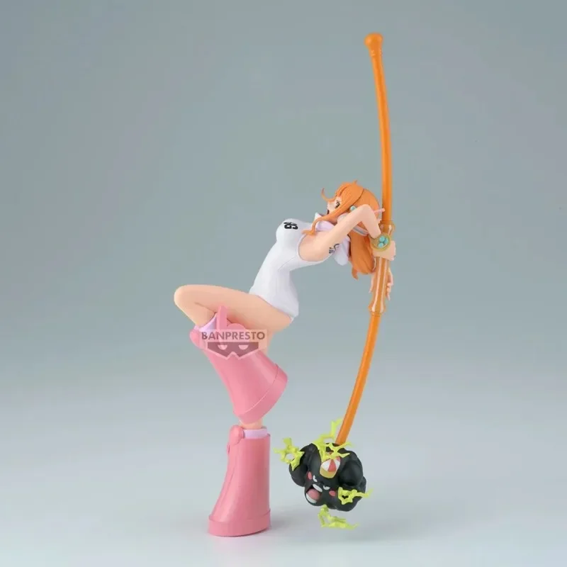 Bandai Original Banpresto อะนิเมะ One Piece BATTLE RECORD COLLECTION Nami PVC Action Figure ของเล่นสะสมของขวัญ