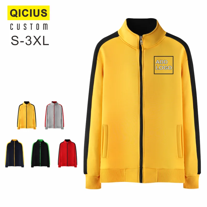 Custom Mens Jackets Spring Autumn Casual Coats Solid Color Mens Sportswear Stand Collar Slim Jackets Casaco Masculino Inverno