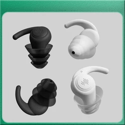 1 Pair Soft Silicone Earplugs Noise Cancelling Reusable Anti-noise Earplug For Concerts Sleep Swimm Waterproof Ear Plugs