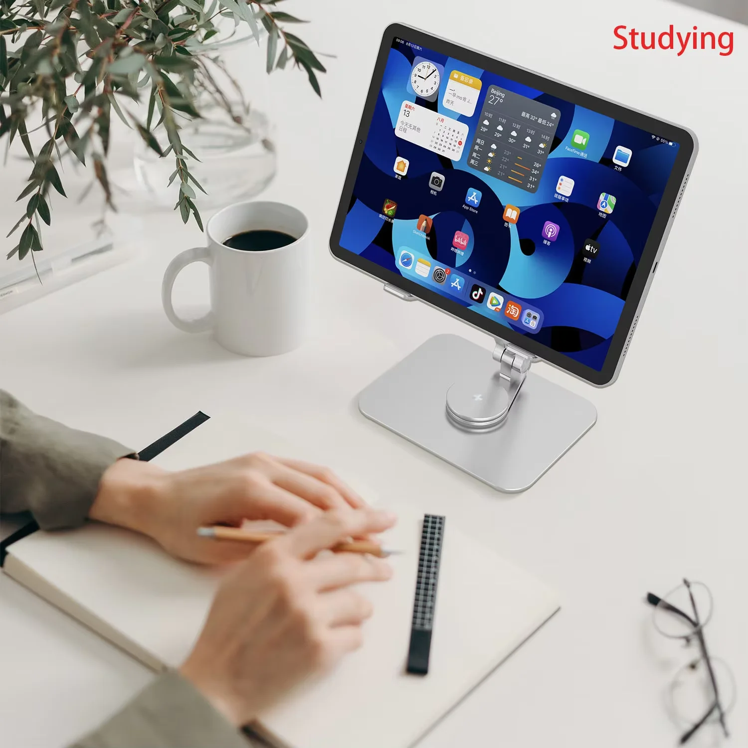 Artpowers Metal Foldable Tablet Stand Holder Folding Support for Ipad Pro Xiaomi Huawei Samsung Pad Phone Accessories