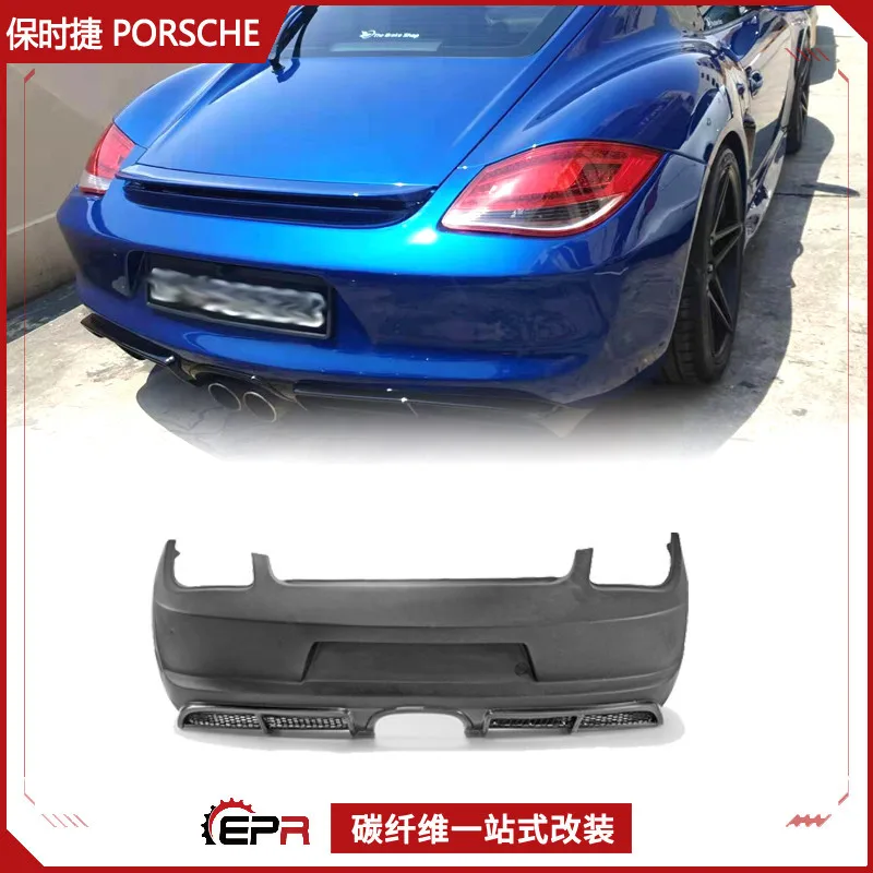 

Подходит для Porsche Cayman 987.2, модернизированный задний бампер из смолы GT4, задний бампер, объемный задний бампер
