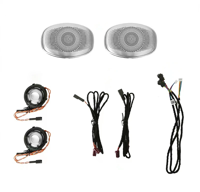 Ceiling Illuminated Cover Plate Fit for Mercedes Benz C-Class W205 2015-2021 Ceiling Three Piece Set Modified Horn Ambient Light