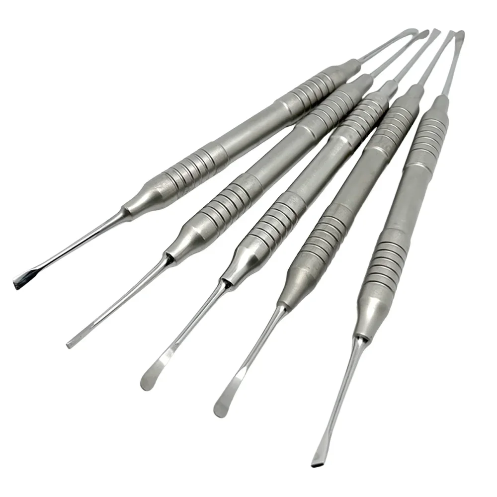 5 PCS Dental Implant Periosteal Separator Double Ended Periodontal Tool for Oral Surgery and Gum Retraction