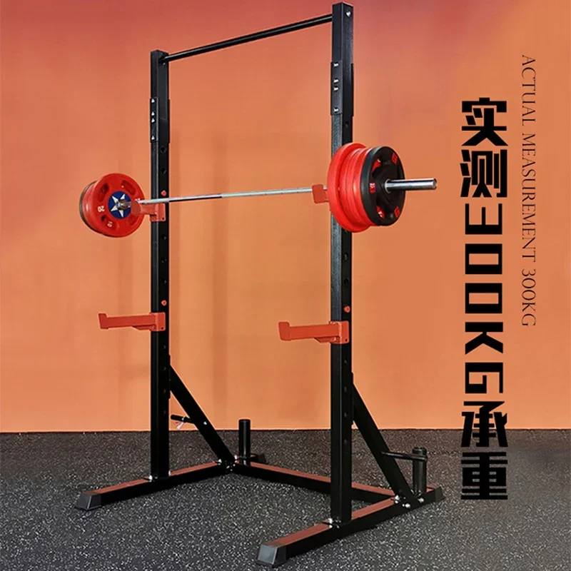 for Rack for Strength Training, Press Barbell Cage, Pull Ups, Gym, Home Fitness