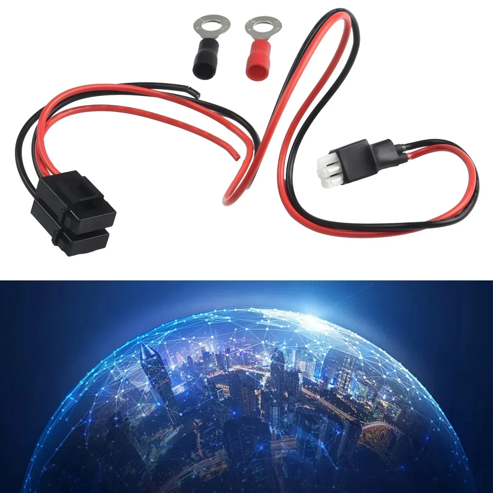6-Pin تيار مستمر كابل الطاقة 30Amp 16AWG ل كينوود راديو TS-50s TS-60s TS-140 TS-440 TS-450 ل Alinco DX-70T DX-70TH DX-77 سلك الطاقة