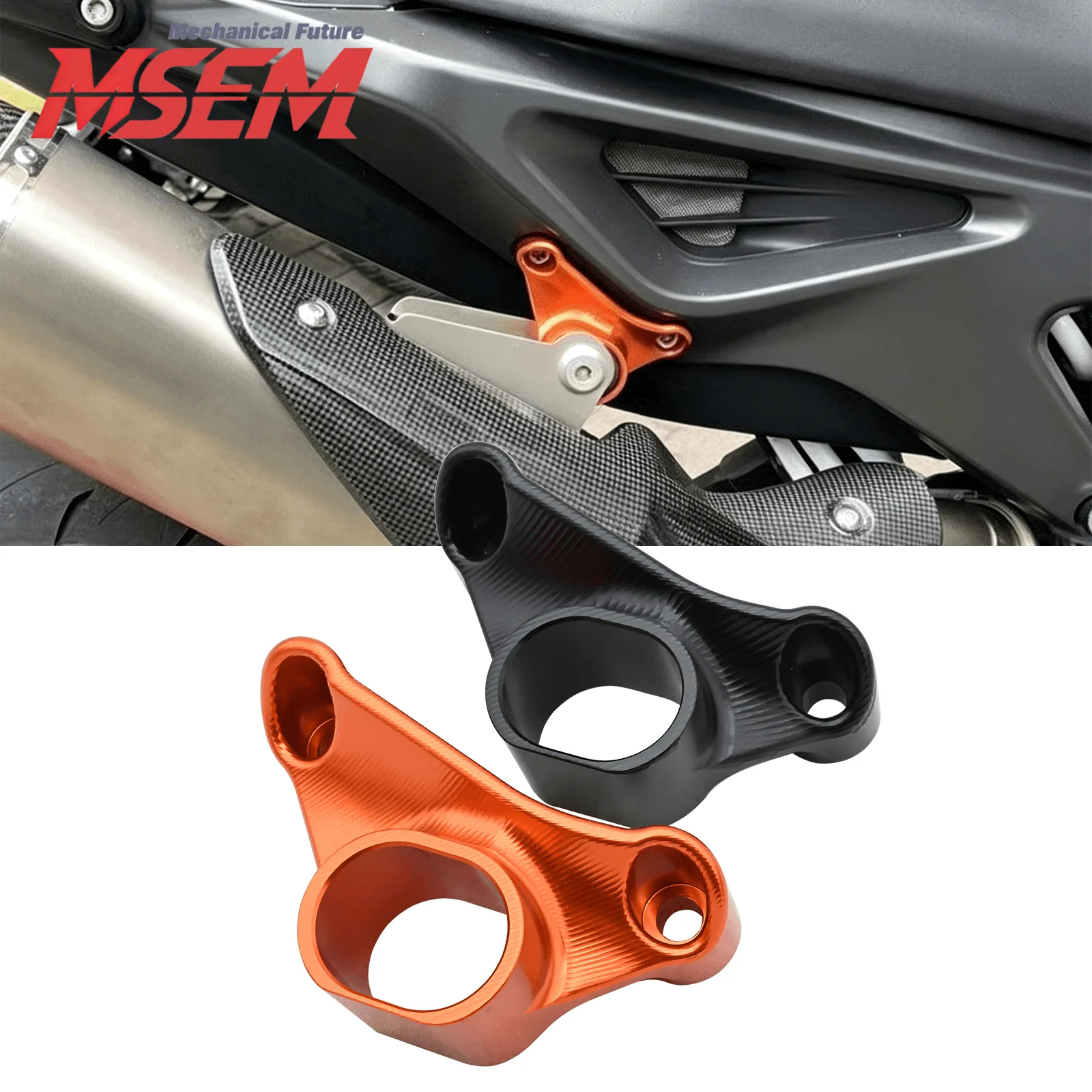 

Motorcycle Exhaust Pipe Bracket Fixed Ring Support Muffler Holder Stand For KTM Duke 890 790 790R 890R DUKE790 DUKE890 2018-2026